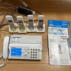 取引中　パナソニック FAX KX-PW616DL 子機４個付 ...
