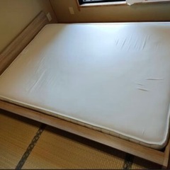 【格安にて！】無印良品ダブルサイズ　高密度ポケットコイルマットレ...