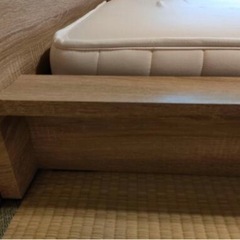 【格安にて！】無印良品ダブルサイズ　高密度ポケットコイルマットレス　ダブルベッドセット　5,000円の画像