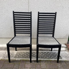 リメイク用　ダイニングチェア2脚　木製