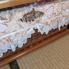 最終値下げ！　籐のソファ　カウチソファーの画像