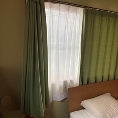 （決まりました）一間用カーテン　レース付きの画像