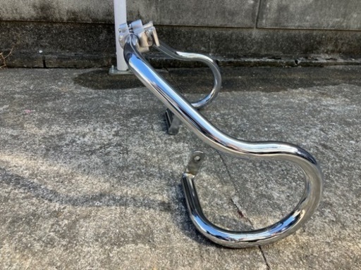 美品‼️GT380 エンジンガード ヒヅキ製メッキ 限定品！