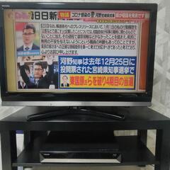 液晶テレビ、ブルーレイレコーダー、テレビ台3点セット