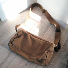 エイジング加工 帆布 ショルダー ボディバッグ / ほとんど未使...
