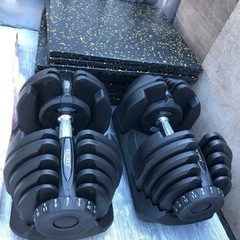 金額交渉中❗️ 筋トレ　ダンベル40kg×2 マットセット　トレーニング