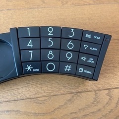 多機能デザインテレフォン MOMA TGX-01ブラック 電話線付きの画像