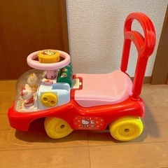 【あげます】サンリオ ハローキティ 手押し棒付き 三輪車の画像