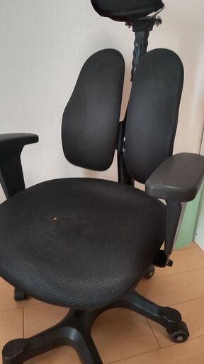 DUOREST 椅子　チェア　オフィス　デスクチェア　ゲーミングチェア 　ブラック　黒　可動肘
