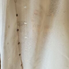 【1月末終了】レースカーテン(幅103cm×高さ190cm)2点セット