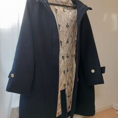 【値下げしました】POUDOUDOU　コート　Aライン　ネイビー
