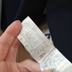 【値下げしました】POUDOUDOU　コート　Aライン　ネイビーの画像