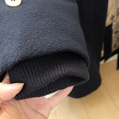 【値下げしました】POUDOUDOU　コート　Aライン　ネイビーの画像