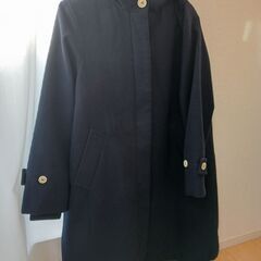 【値下げしました】POUDOUDOU　コート　Aライン　ネイビーの画像