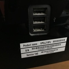 テレビ　SONY ソニー　vaio デスクトップ　パソコン　vpcl218fjの画像