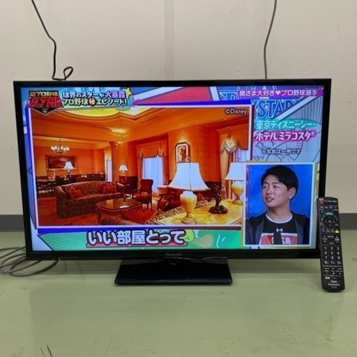 1/13終 Panasonic VIERA ビエラ 32型 液晶テレビ TH-32D305 リモコン付き 2016年製 TV パナソニック 菊倉TK