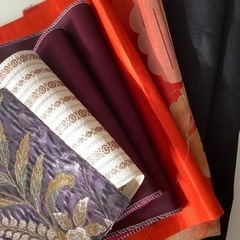 帯生地　端切れ　木目込み　押絵　摘み細工　小物　クラフト　8枚
