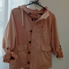 【値下げしました】LIPSTAR コート　ショート丈　ピンクベージュの画像