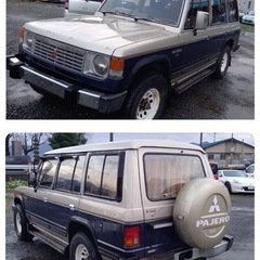 三菱 パジェロ　昭和63年 L049GW ミッションAT エクシード４WD ターボ 書類あり