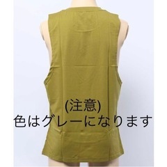 新品未使用　aimoha   ワンポイントプリント丸首タンクトップ　XLサイズ　グレーの画像