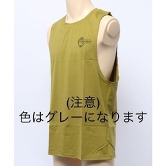新品未使用　aimoha   ワンポイントプリント丸首タンクトップ　XLサイズ　グレーの画像