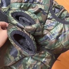 フード付き極暖キッズアウター140 迷彩　カモフラの画像