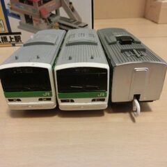 プラレール　プラキッズ橋上駅と車両２編成セット№Ｌの画像