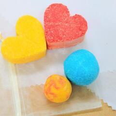 バレンタインのバスボム
