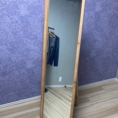 無印良品　スタンドミラー　姿見　パイン材　ナチュラル MUJI　...