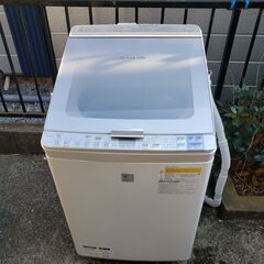 SHARP 大容量ガラストップ乾燥機能付き洗濯機　ES-GX850-S