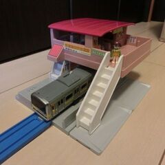 プラレール　プラキッズ橋上駅と車両２編成セット№Ｎの画像