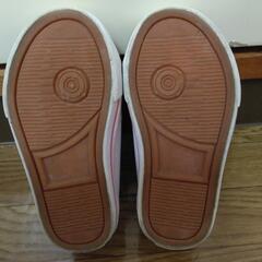 値下げ　13センチ　ラルフローレン　スニーカー　白×ピンクの画像