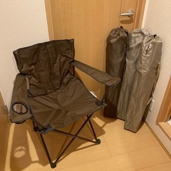 アウトドアチェア　4点セット　BBQ キャンプ