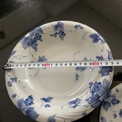 Adam &Eve新品。箱無し。洋皿1枚と中皿2枚の3枚セット。約直径23と中皿約15サイズはセンチ。柄は写真をご覧下さい。の画像