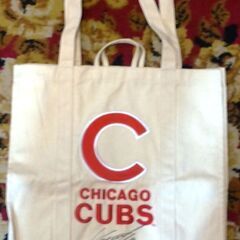 【新品・未使用】CHICAGO CUBS 福留孝介のサイン入りトートバッグの画像