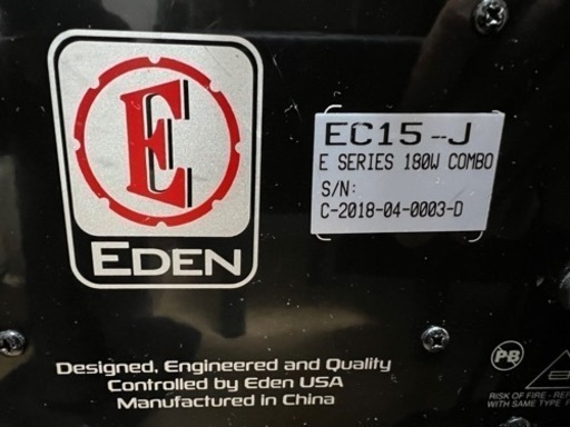  EDEN エデン 180W Bass Combo EC15 ベースアンプ　中古品