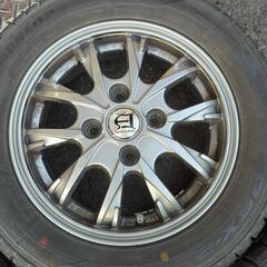 中古155/65R13スタッドレスアルミ付き４本セットの画像