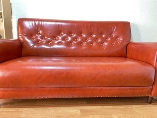 B-COMPANY ヴィンテージ風ソファ　2.5人掛け