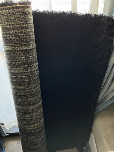 ブラック　カーペット　133×195cm