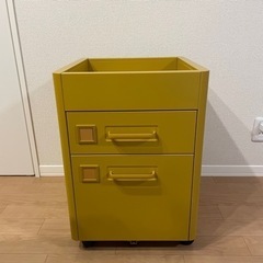 IKEA イドーセン デスク収納 ゴールデンブラウンの画像