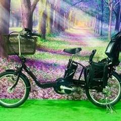 ❹ 4618子供乗せ電動自転車パナソニック3人乗り新品20インチ...