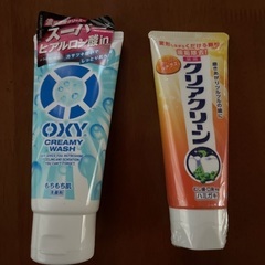 洗顔料、ハミガキ