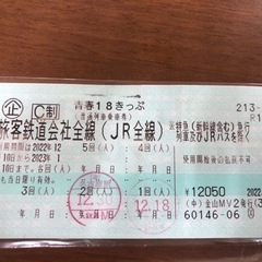 青春18きっぷ 3回分 返却不要