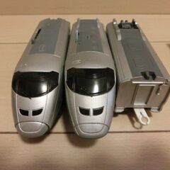 プラレール　プラキッズ橋上駅と小さな踏切、トンネル他車両２編成の6点セット№Ｄの画像