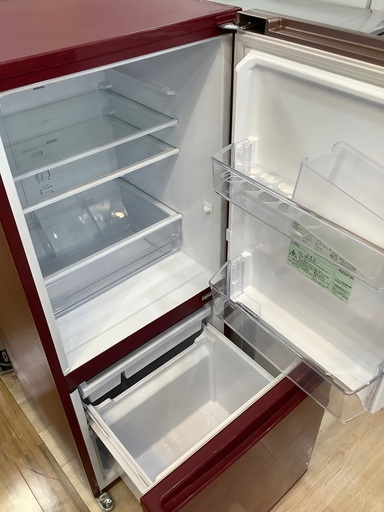 2ドア冷蔵庫 AQUA AQR-17K-R 168L 2021年製　入荷致しました！！