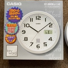 未使用CASIO電波時計　壁掛け・スタンドどちらでもの画像
