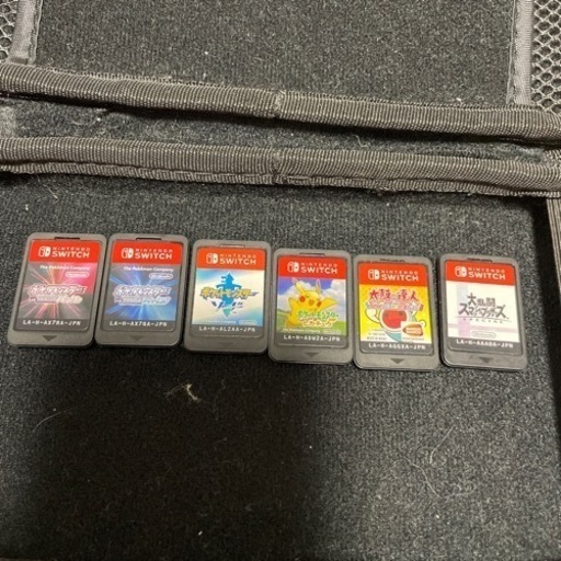 再掲載 NintendoSwitch カセット6本とケース付