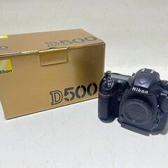 【苫小牧バナナ】状態良好 ニコン/Nikon 2088万画素 デジタル一眼レフカメラ D500 ボディ 動作OK 箱付き♪