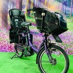 4776子供乗せ電動自転車ヤマハ3人乗り新品20インチ良好バッテリー