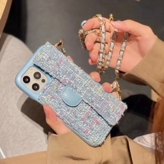 iPhone12 12proケース ツイード　CHANEL風